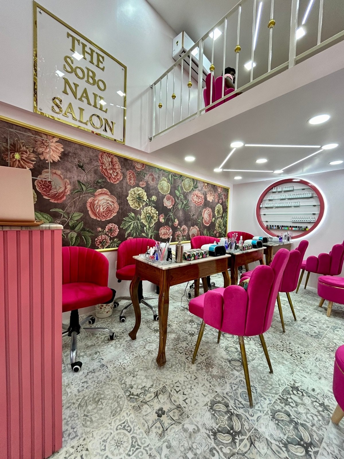 Manicure station at The SoBo Nail Salon Powai